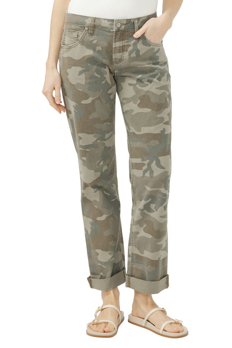 Chelsea Camo Print Boyfriend Jeans, Main, color, CAMO