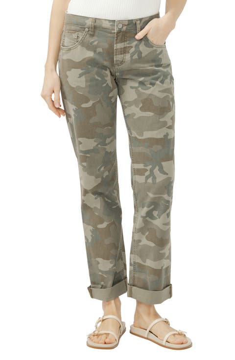 Chelsea Camo Print Boyfriend Jeans (Camo)