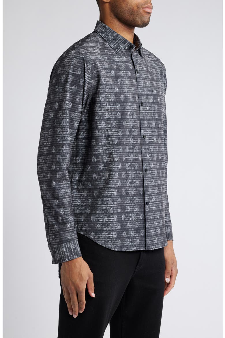 Bahama Coast Stretch Seersucker Button-Up Shirt, Alternate, color, FOG GREY