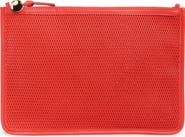 Clare V. Perforated Leather Clutch
