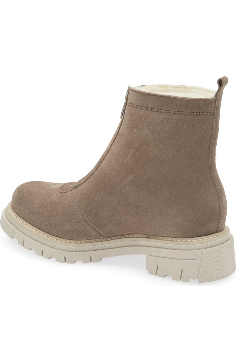 La Canadienne Deon Genuine Shearling Waterproof Bootie, Alternate, color, Stone Suede