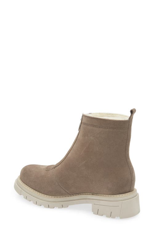 La Canadienne Deon Genuine Shearling Waterproof Bootie In Burgundy