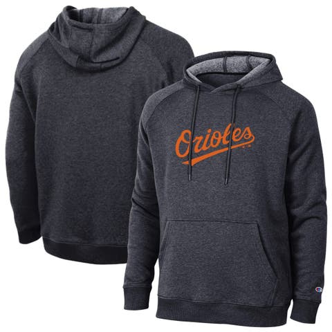 Men's Champion Black Baltimore Orioles Triumph Tri-Blend Raglan Hoodie