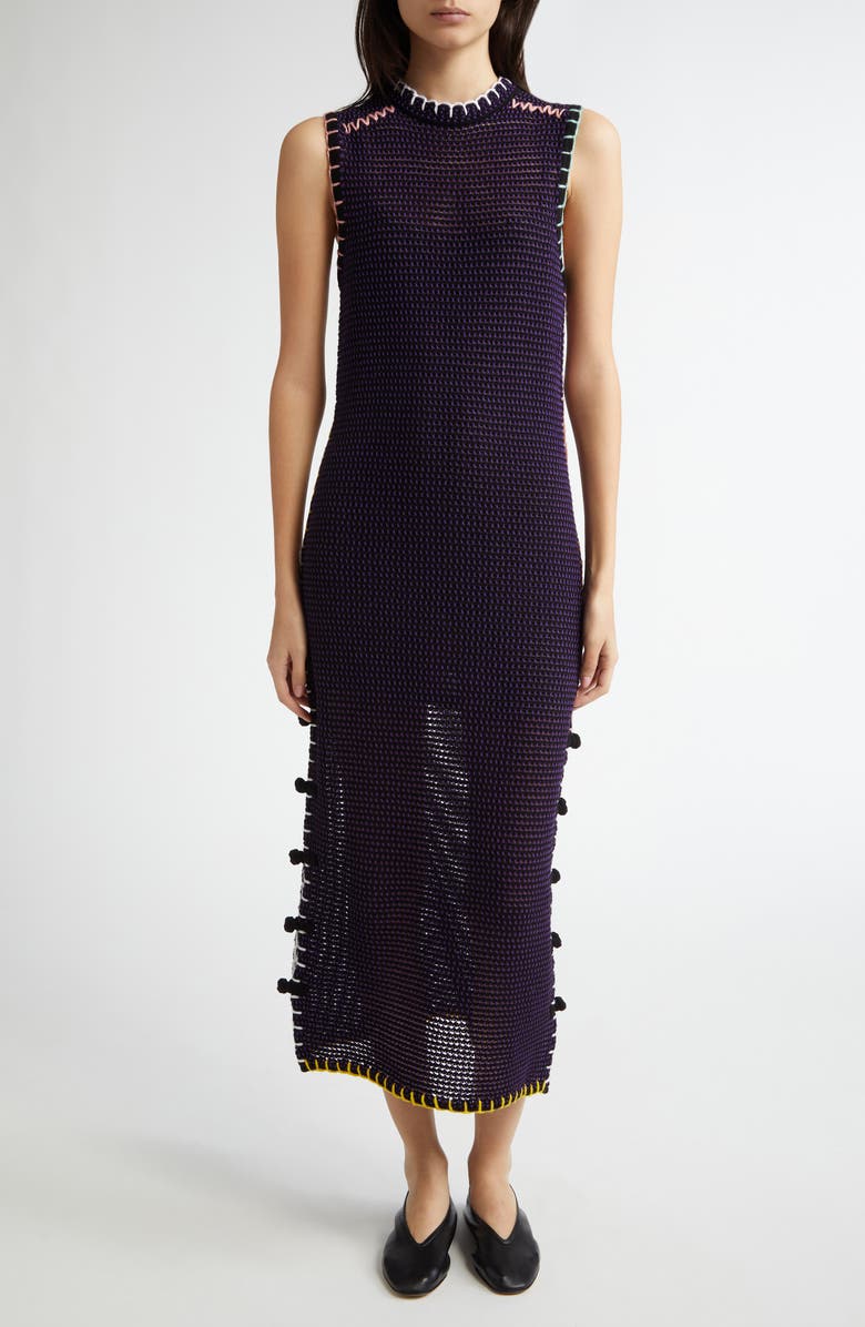 YanYan Nettly Sleeveless Lambswool Blend Midi Dress, Main, color, 