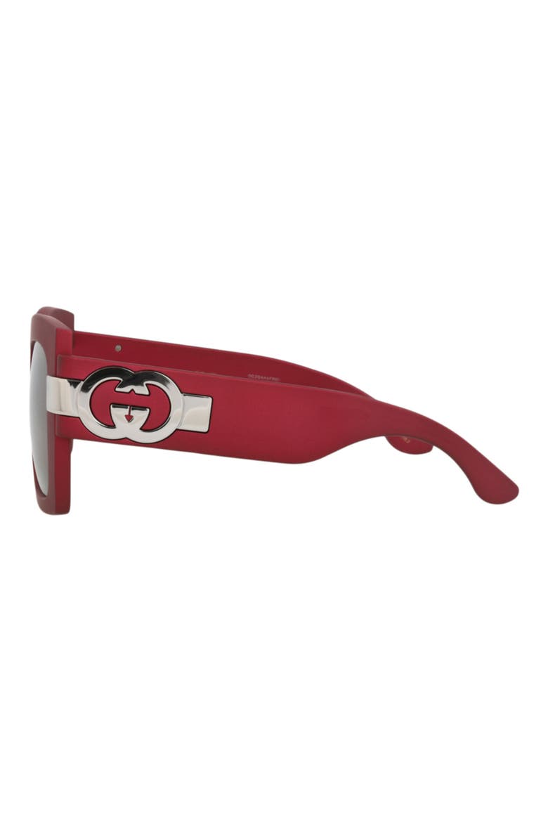 GG1688S 54mm Square Sunglasses, Alternate, color, RED RED GREY