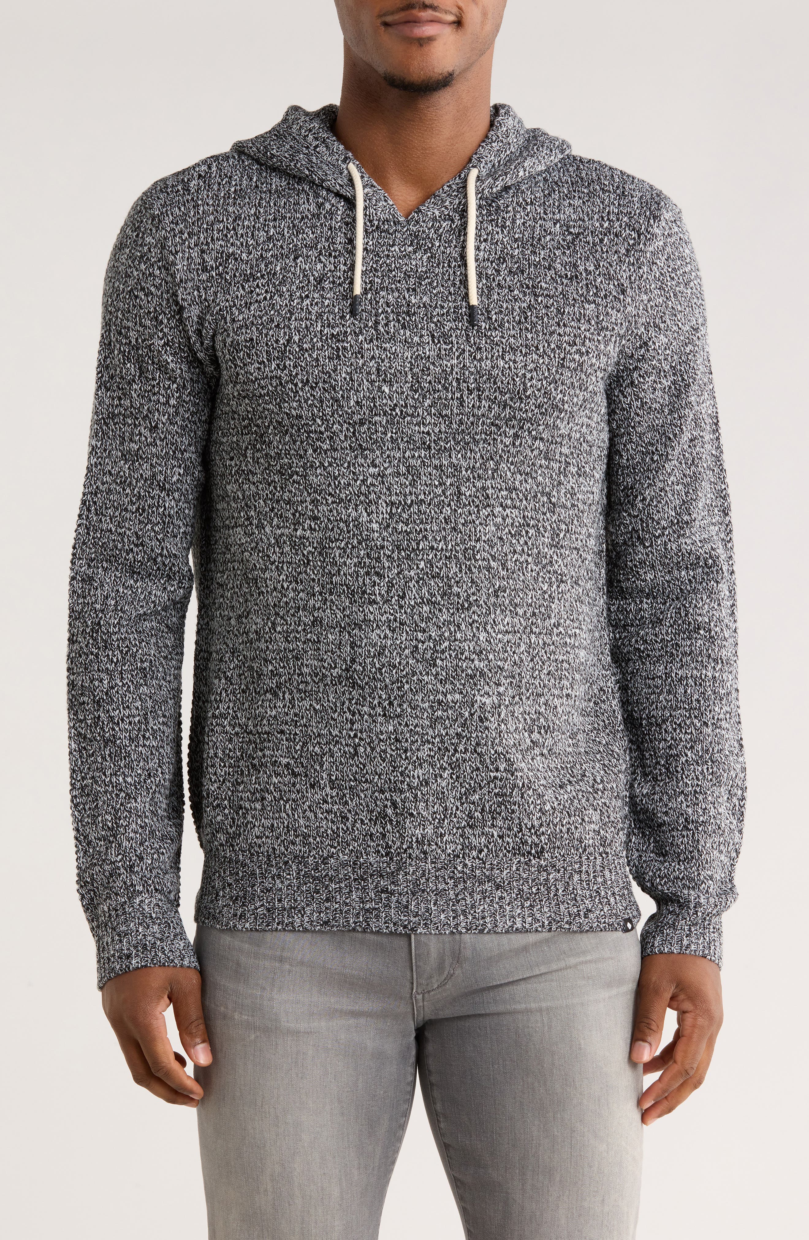 Union Milo Marled Thermal Stitch Hooded Sweater