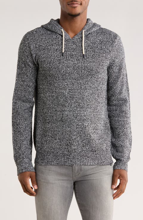 Milo Marled Thermal Stitch Hooded Sweater
