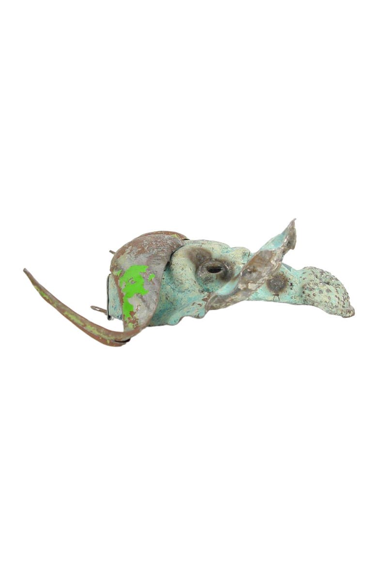 Buffalo Animal Mask - Recycled Metal Wall Art, Alternate, color, Grey