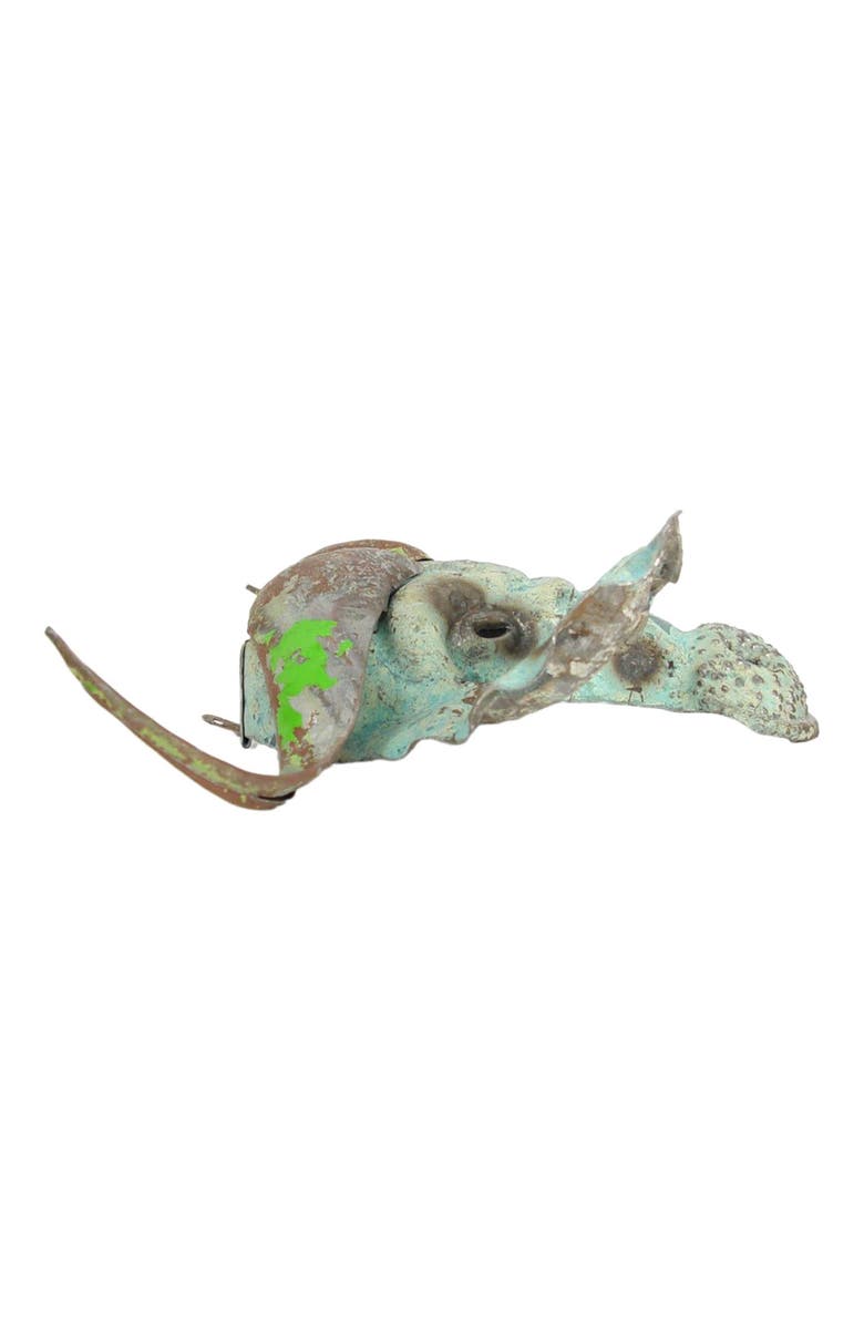 Mbare Buffalo Animal Mask - Recycled Metal Wall Art, Alternate, color, Grey