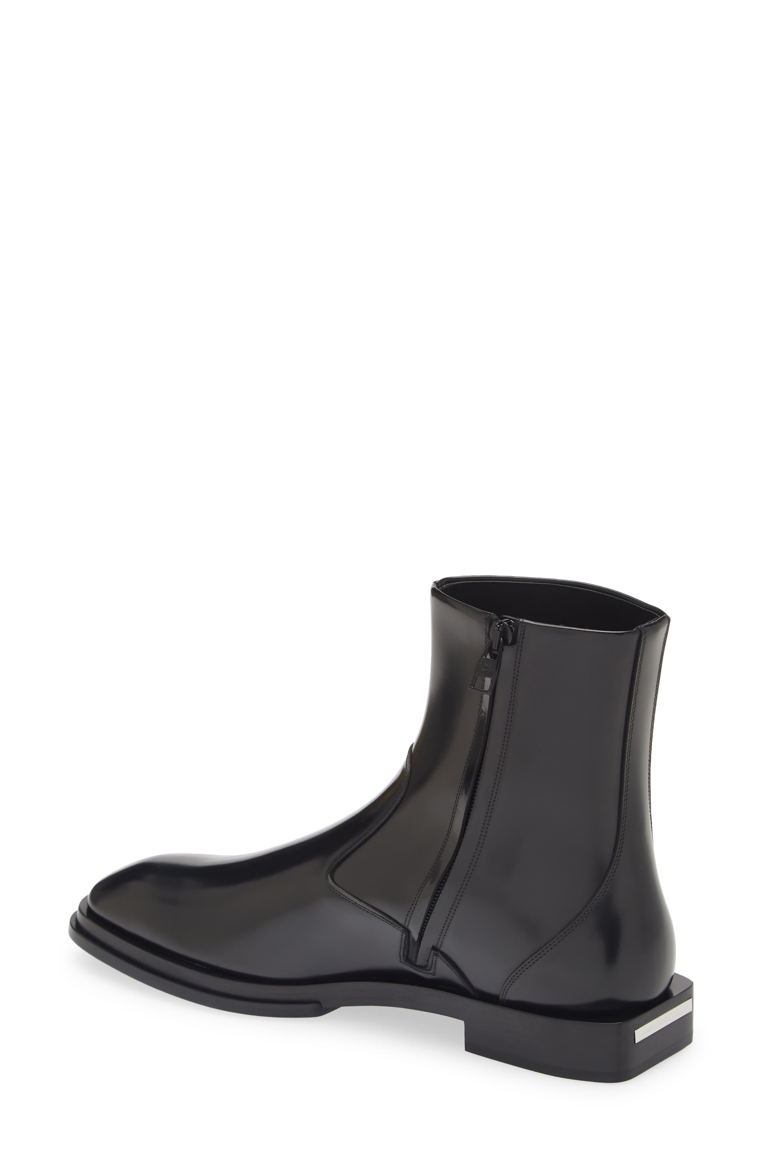 McQueen Slash Chelsea Boot, Alternate, color, 