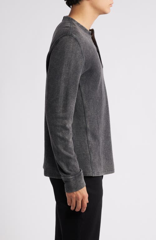 Rails Soto Henley Washed Black In Gray