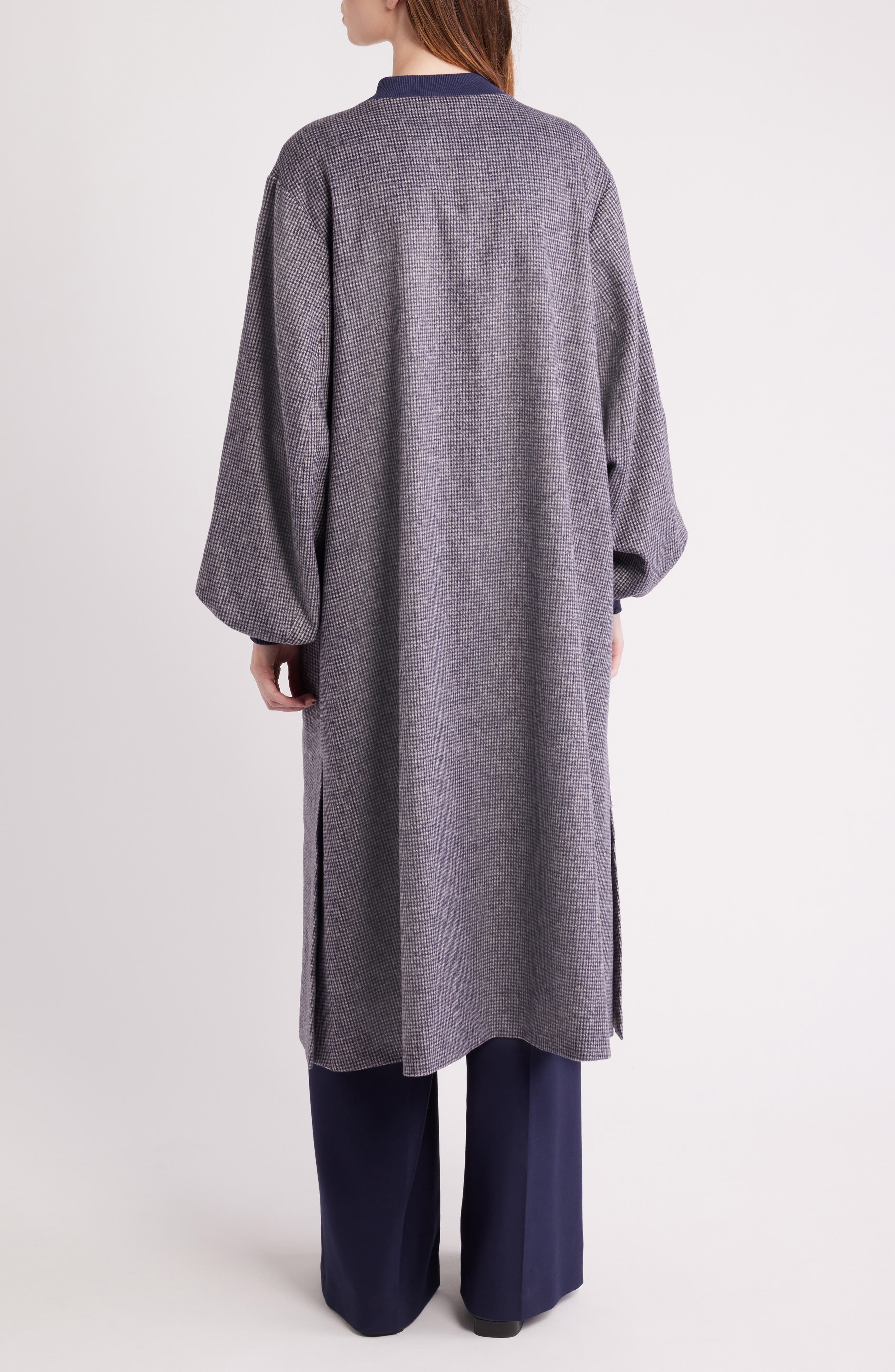 Cameron Balloon Sleeve Wool Blend Long Coat - image 4