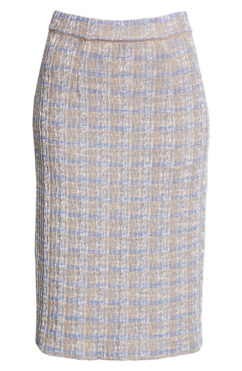Misook Tweed Pencil Skirt, Alternate, color,