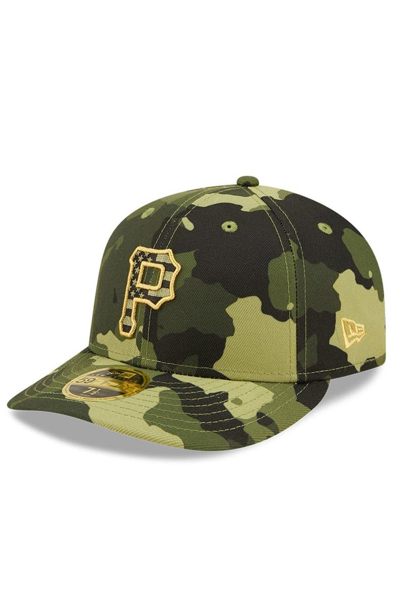 New Era Men's New Era Camo Pittsburgh Pirates 2022 Armed Forces Day On-Field Low Profile 59FIFTY, Alternate, color, 