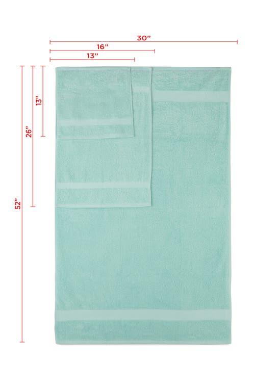 Martex Ringspun 6-piece Bath Towel Set In Beach Glass