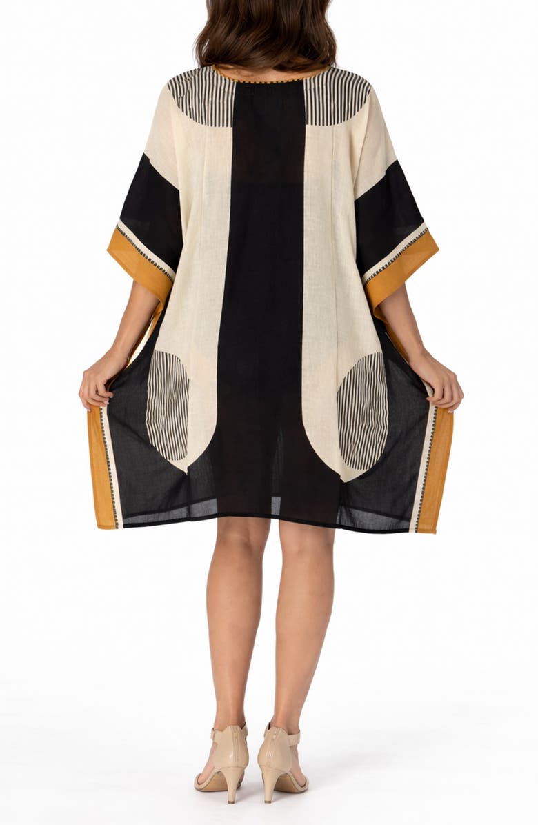 RANEES Cotton Poncho, Alternate, color, White