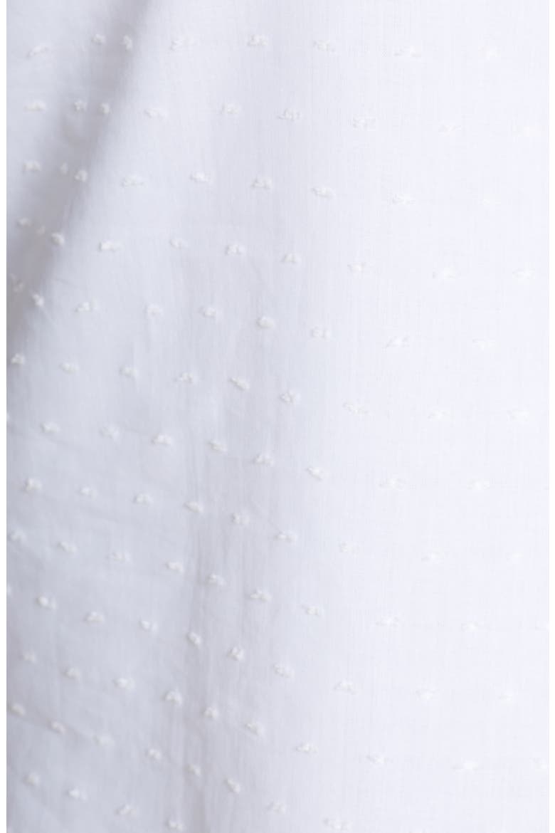 Gibson x International Women's Day Loverly Grey Ruffled V-Neck Top, Alternate, color, WHITE CLIP DOT