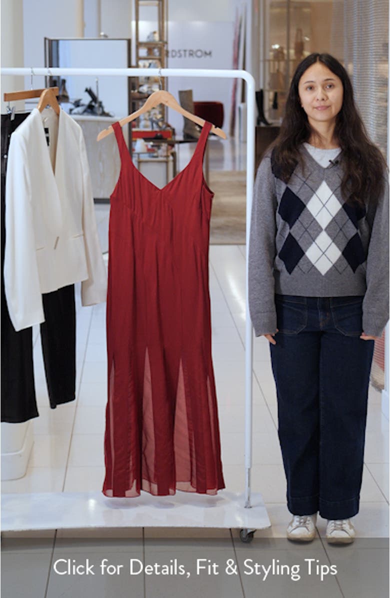 Sleeveless Godet Maxi Dress, sales video thumbnail