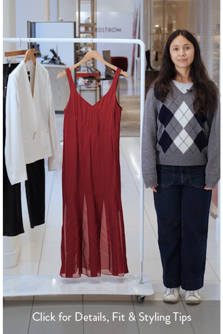 Sleeveless Godet Maxi Dress video