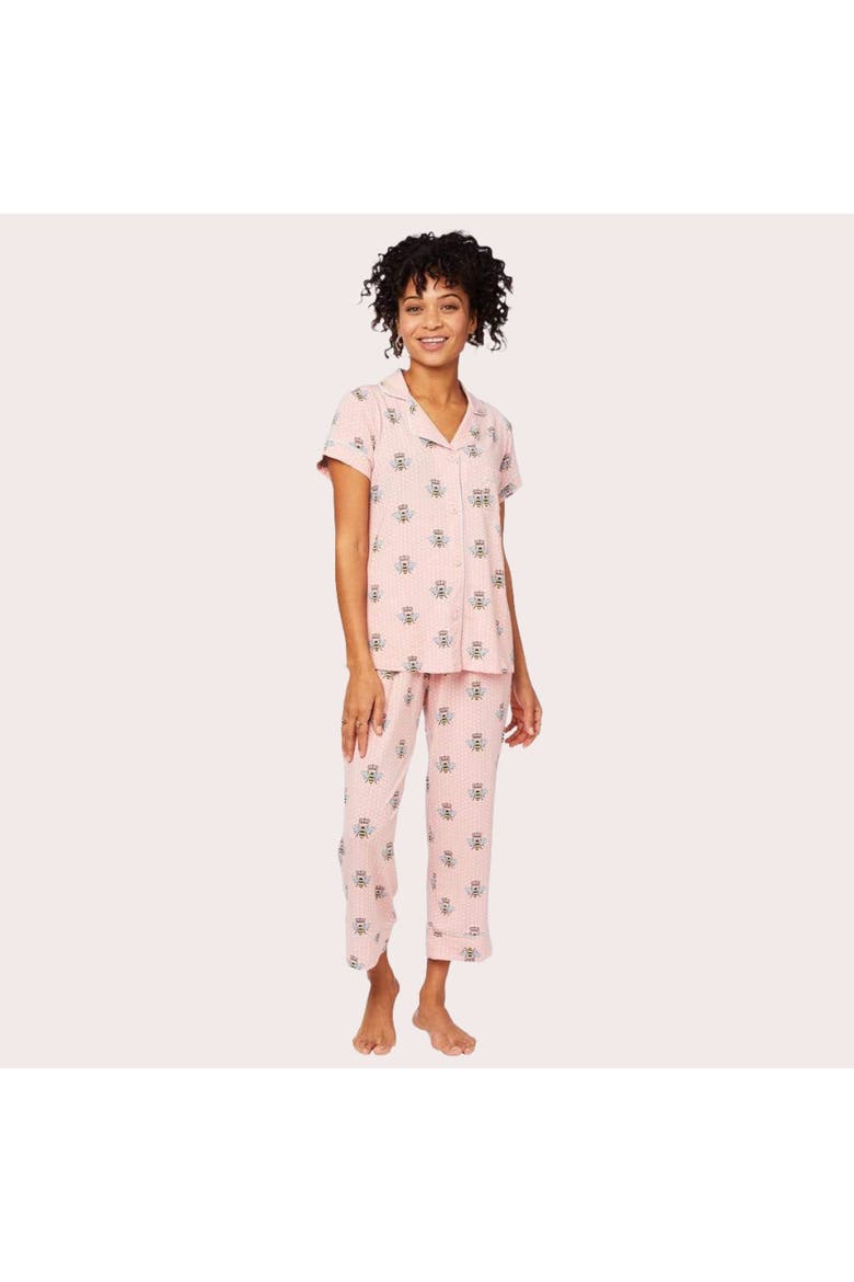 Pima Knit Capri Set, Main, color, Queen Bee Pink
