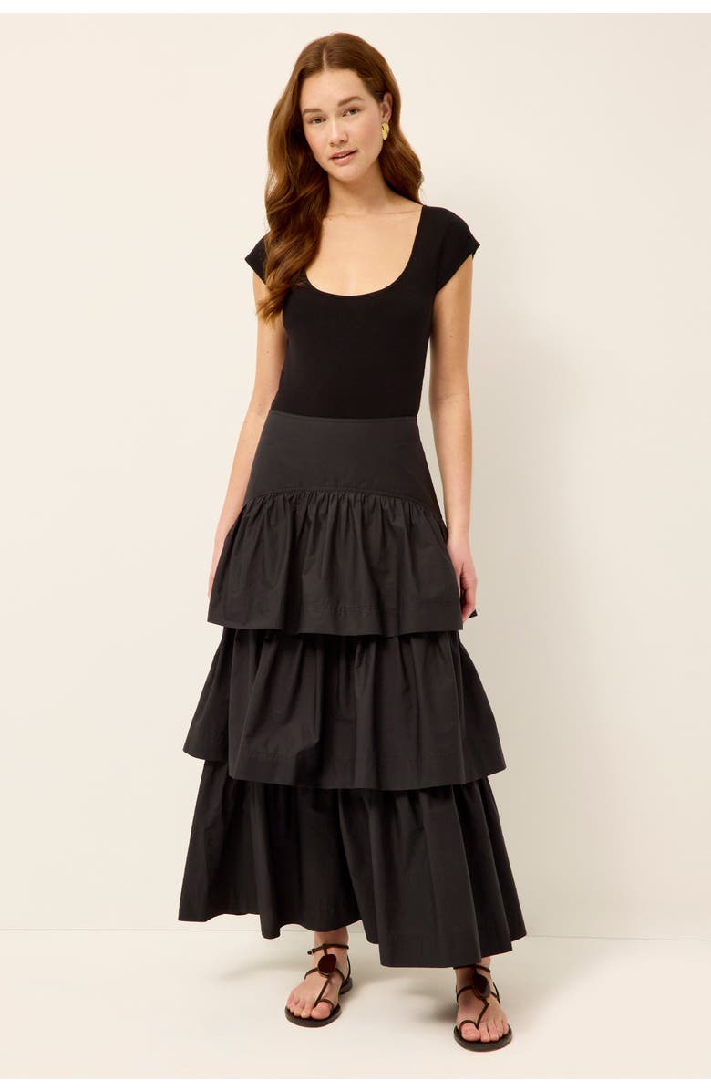 Marie Oliver Baylor Skirt, Main, color, Black