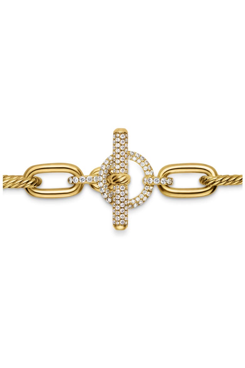 DY Madison® Toggle Chain Necklace in 18K Yellow Gold with Diamonds, 11mm, Alternate, color, 18K YELLOW GOLD