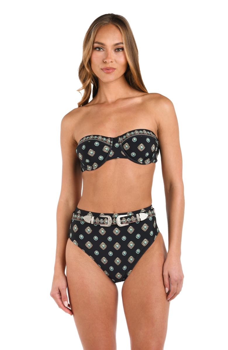 L'AGENCE Alexandra Underwire Bikini Top, Alternate, color, Black