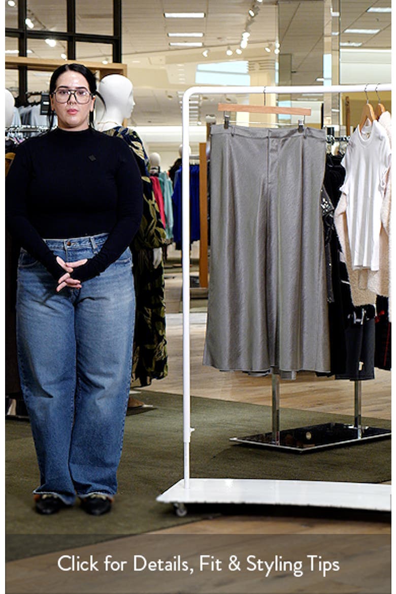 Satin A-Line Midi Skirt video