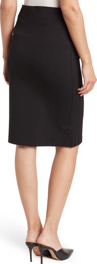 Satin Cow Print Midi Skirt