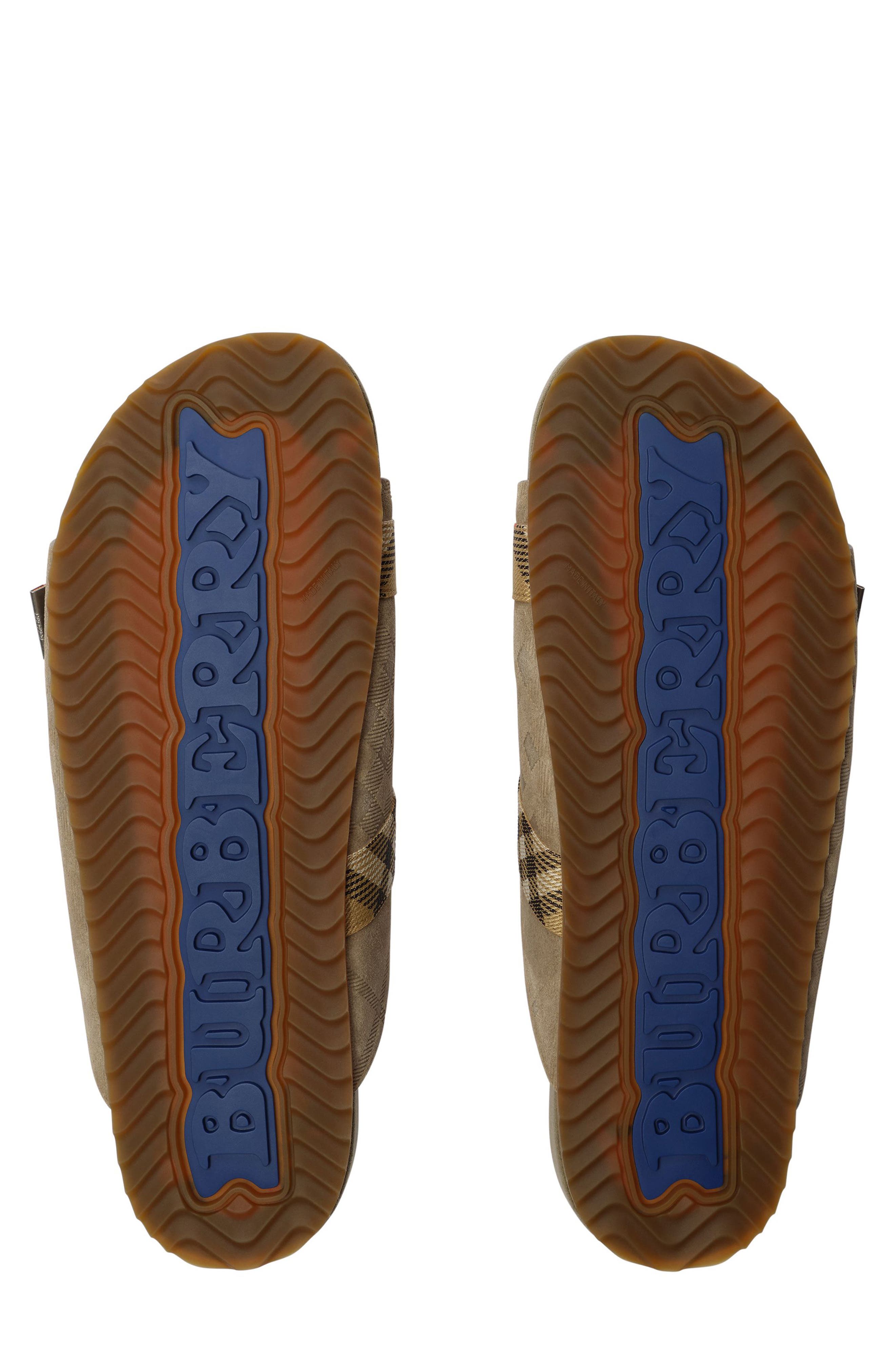 Burberry Urchin Slide Sandal, Alternate, color, Sparrow Beige
