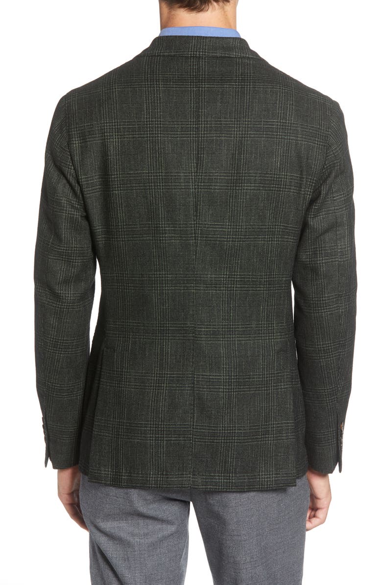 L.B.M. 1911 Trim Fit Plaid Cotton Blend Sport Coat, Alternate, color,