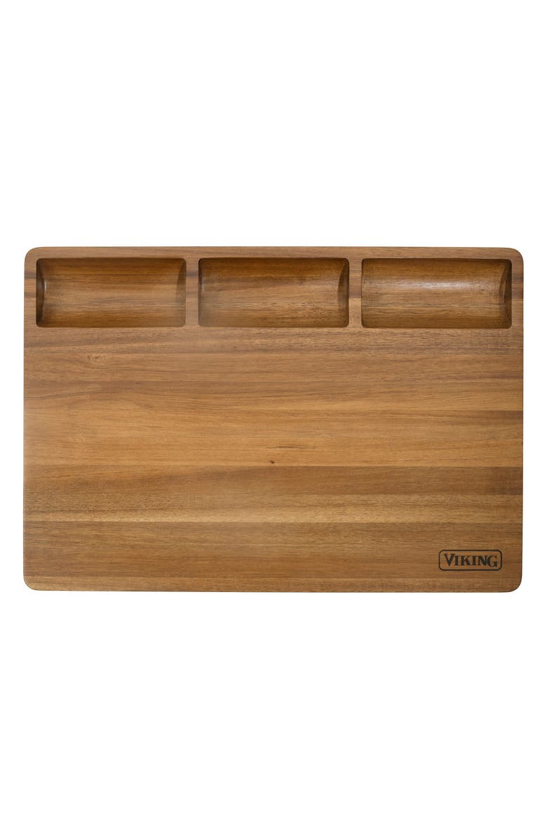 Viking 20-Inch Butcher Block Prep/Serving Board, Main, color, Brown