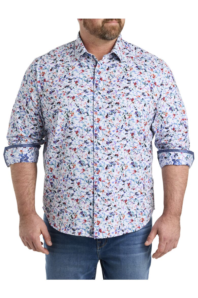 Big & Tall Bavaro Sport Shirt, Main, color, MULTI