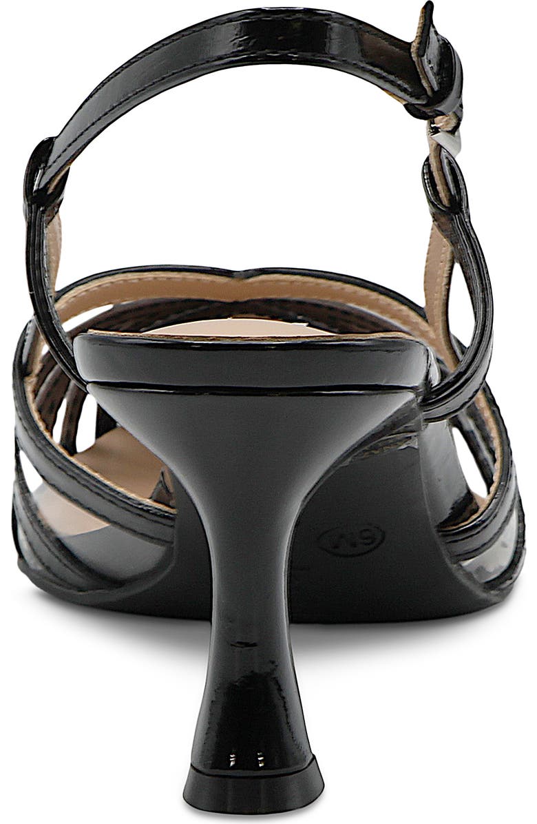 Charles David Anaz Slingback Pointed Toe Pump, Alternate, color, Black Patent