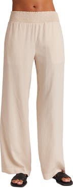 Bella Dahl Smock Waist Wide Leg Pants