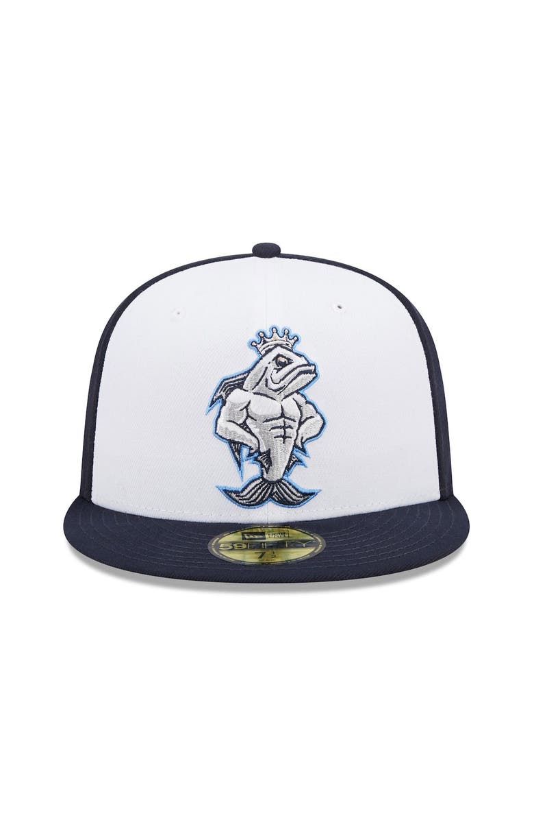 New Era Men's New Era White/Navy Tampa Tarpons Marvel x Minor League 59FIFTY Fitted Hat, Alternate, color, 