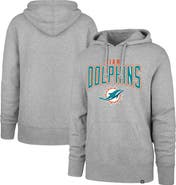 '47 Men's '47 Gray Miami Dolphins Headline Pullover Hoodie