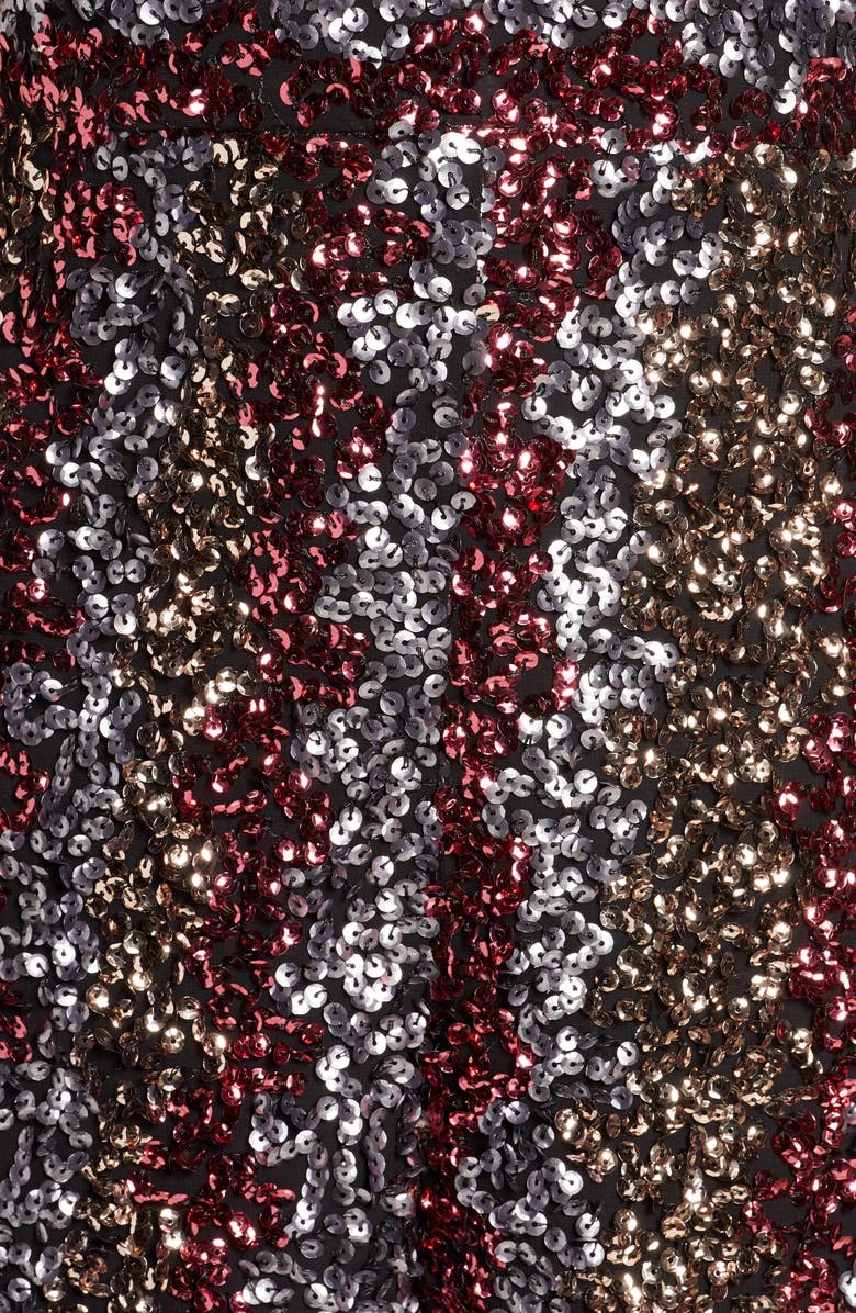 Bardot Goldie Sequin Stripe Jumpsuit, Alternate, color,