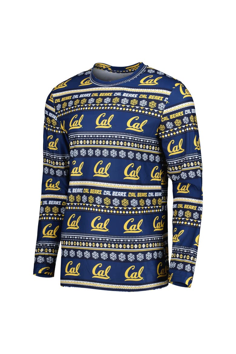 Men's Concepts Sport Navy Cal Bears Swivel Long Sleeve T-Shirt & Pants Sleep Set, Alternate, color, Navy