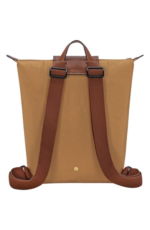 Longchamp Medium Le Pliage Backpack In Brown