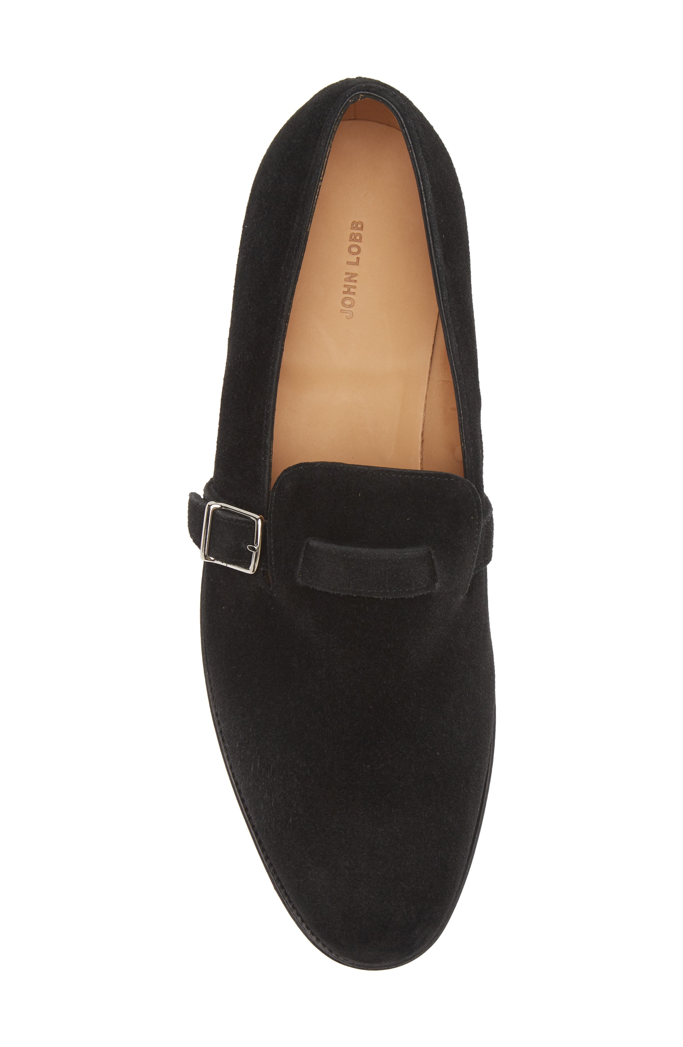 John Lobb Delano II Buckle Loafer, Alternate, color, Black