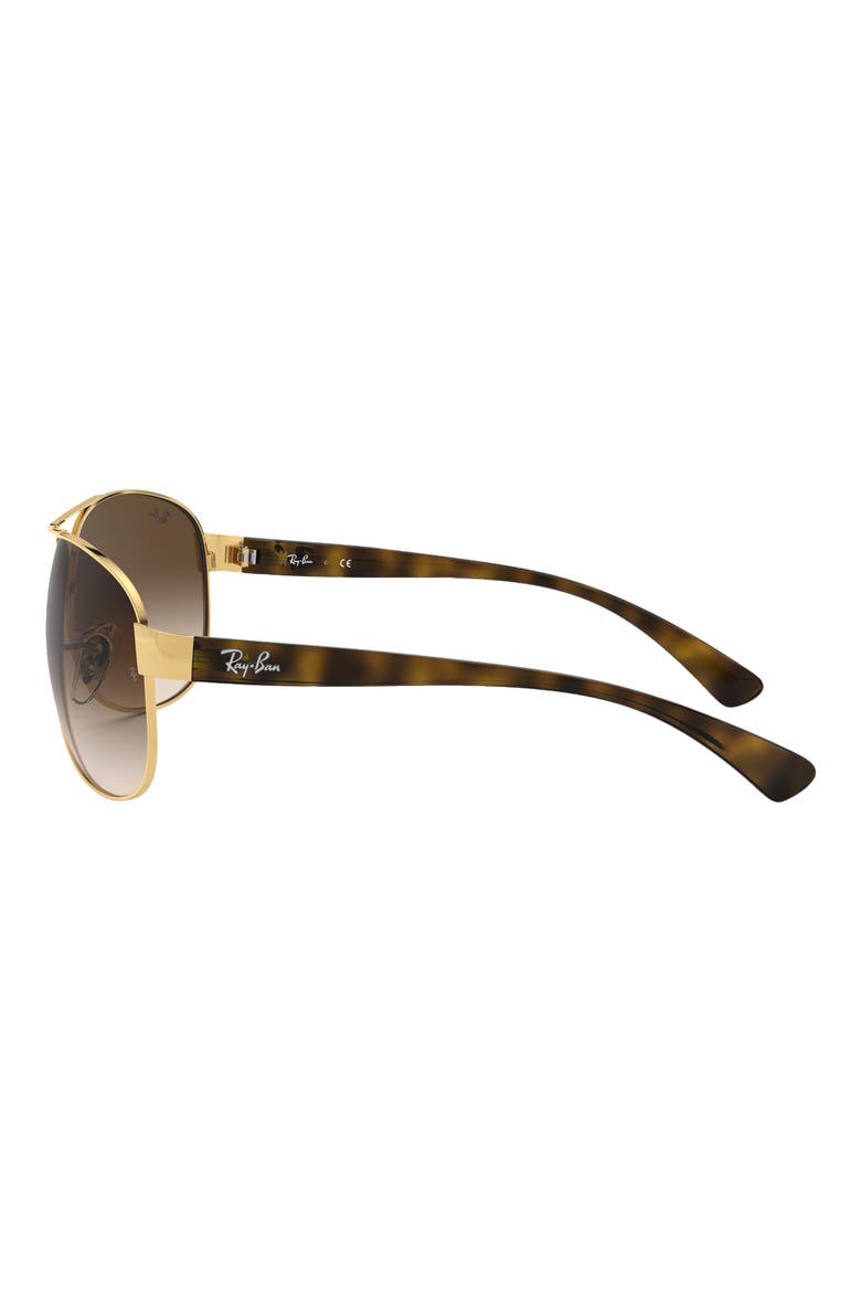 67mm Gradient Pilot Sunglasses, Alternate, color, ARISTA / BROWN