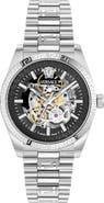 Versace Millenyium Limited Edition Skeleton Automatic Bracelet Watch, 40mm