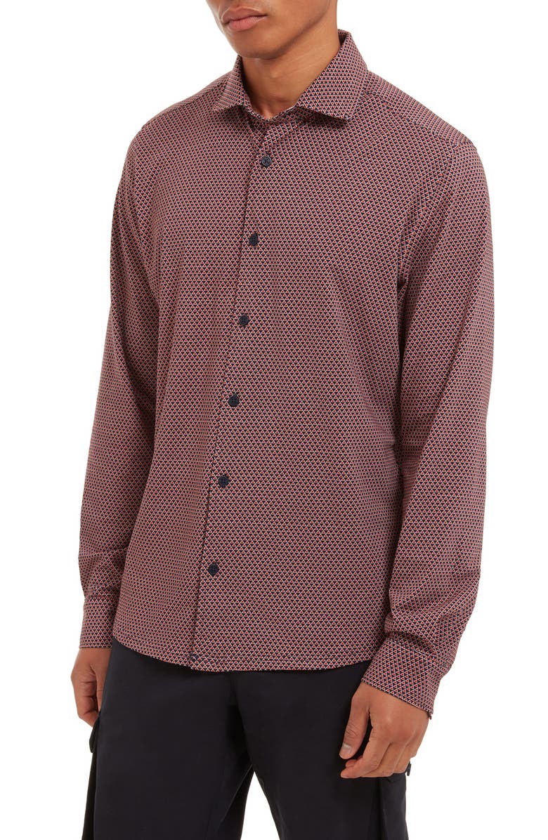 Sealskinz Deopham Stretch Organic Cotton Button-Up Shirt, Main, color,