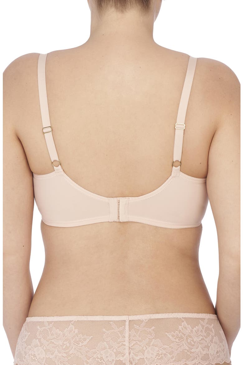 Statement Lace Side Support Bra, Alternate, color, Cameo Rose/Cashmere