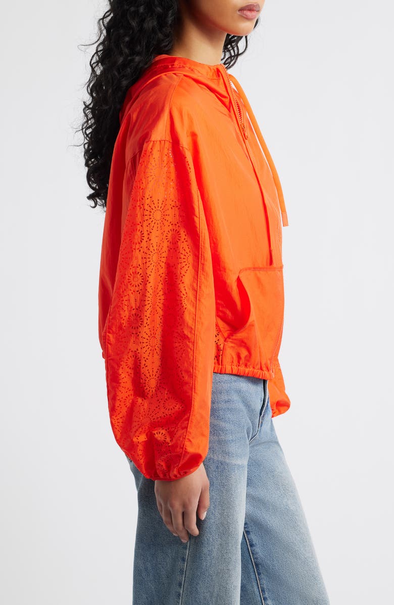 UGG<sup>®</sup> Chiara Hooded Nylon Jacket, Alternate, color, Lobster
