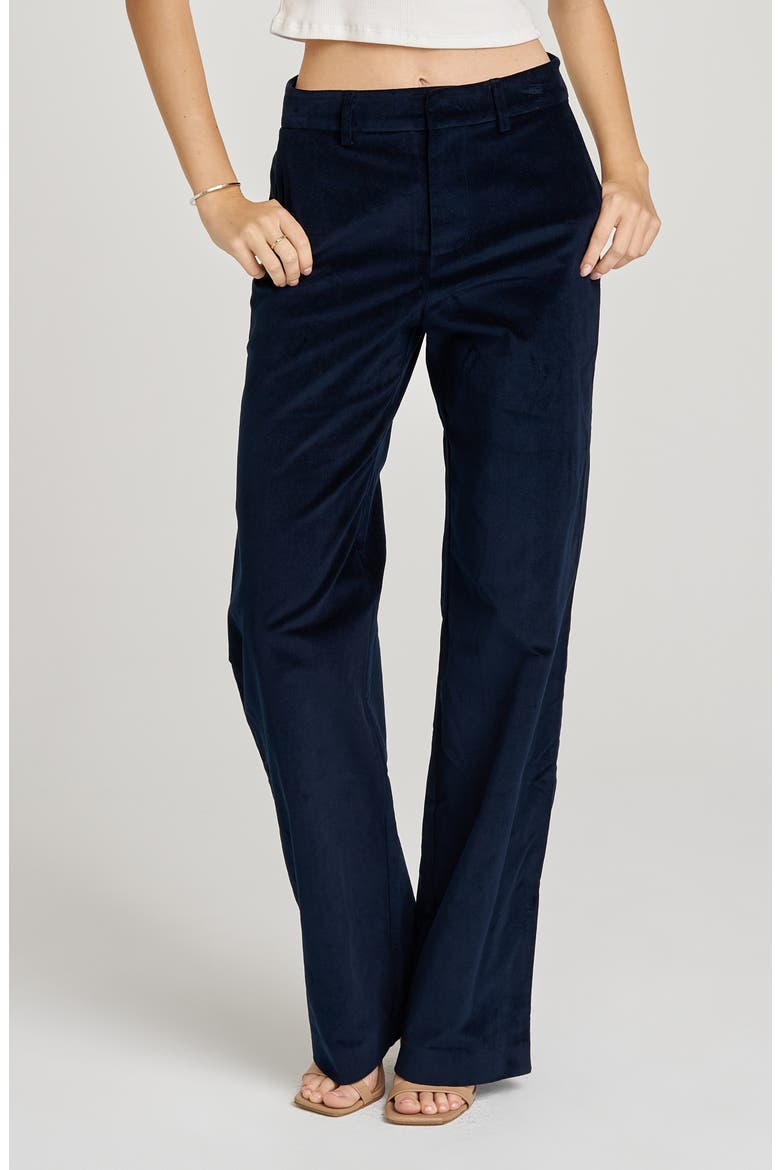 x Sara Walker Lee Velveteen Pants, Main, color, NAVY