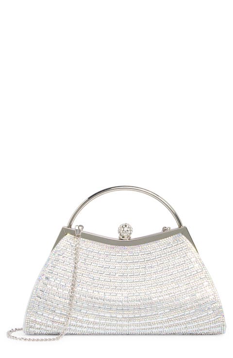 Rhinestone Top Handle Bag