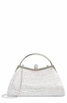 ALESSIA BIANCHI Rhinestone Top Handle Bag