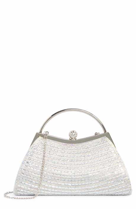 ALESSIA BIANCHI Rhinestone Top Handle Bag